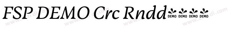 FSP DEMO Crc Rndd字体转换 FSP DEMO Crc Rndd字体转换